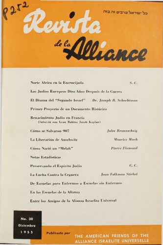 Revista de la Alliance N°30 (01 déc. 1955)